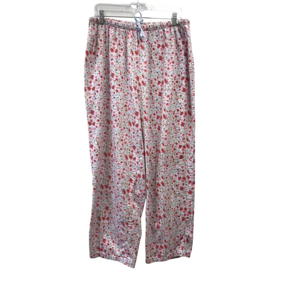 Lord & Taylor Pants Womens Large Lounge Blue Pink Beige Green Elastic Waist